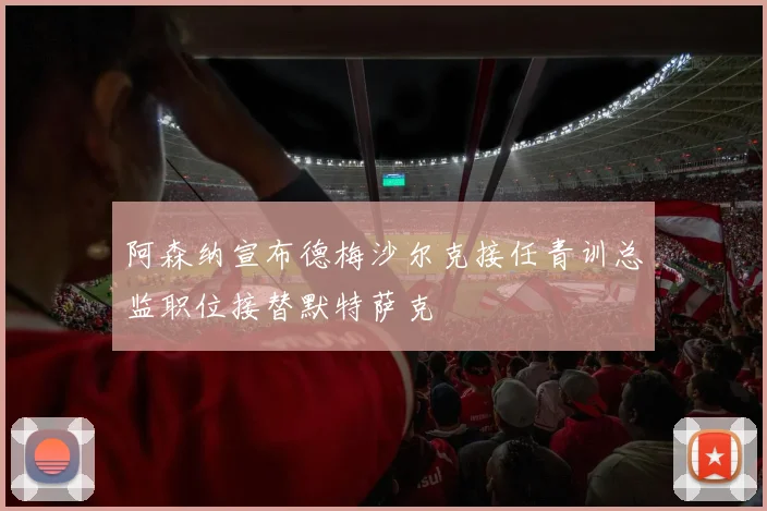 阿森纳宣布德梅沙尔克接任青训总监职位接替默特萨克